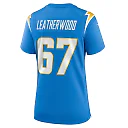 Zennovawear Women's Los Angeles Chargers Alex Leatherwood Powder Blue Team Game Jersey