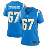 Zennovawear Women's Los Angeles Chargers Alex Leatherwood Powder Blue Team Game Jersey