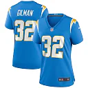 Zennovawear Women's Los Angeles Chargers Alohi Gilman Powder Blue Game Jersey