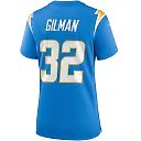 Zennovawear Women's Los Angeles Chargers Alohi Gilman Powder Blue Game Jersey