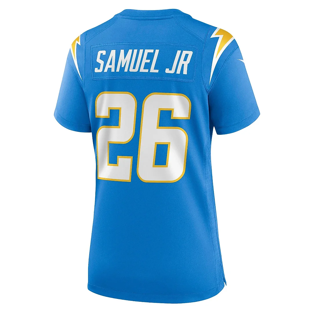 Zennovawear Women's Los Angeles Chargers Asante Samuel Jr. Powder Blue Game Player Jersey