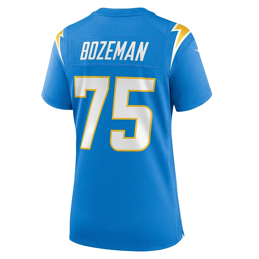 Zennovawear Women's Los Angeles Chargers Bradley Bozeman Powder Blue Game Jersey