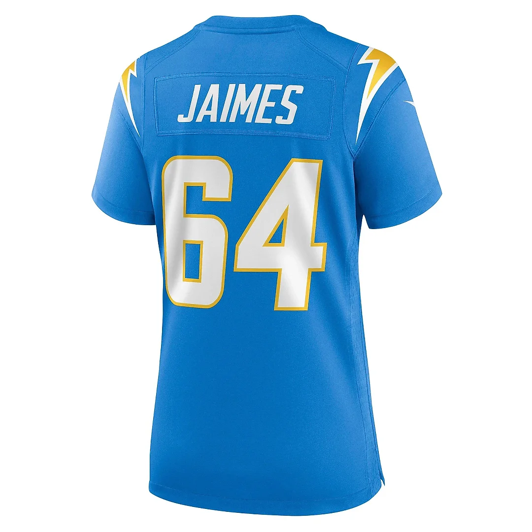 Zennovawear Women's Los Angeles Chargers Brenden Jaimes Powder Blue Game Jersey