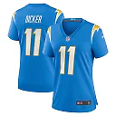 Zennovawear Women's Los Angeles Chargers Cameron Dicker Powder Blue Game Jersey