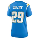 Zennovawear Women's Los Angeles Chargers Chris Wilcox Powder Blue Team Game Jersey