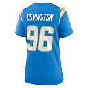 Zennovawear Women's Los Angeles Chargers Christian Covington Powder Blue Team Game Jersey