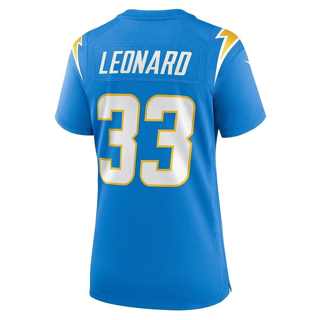 Zennovawear Women's Los Angeles Chargers Deane Leonard Powder Blue Game Player Jersey