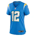 Zennovawear Women's Los Angeles Chargers Derius Davis Powder Blue Team Game Jersey