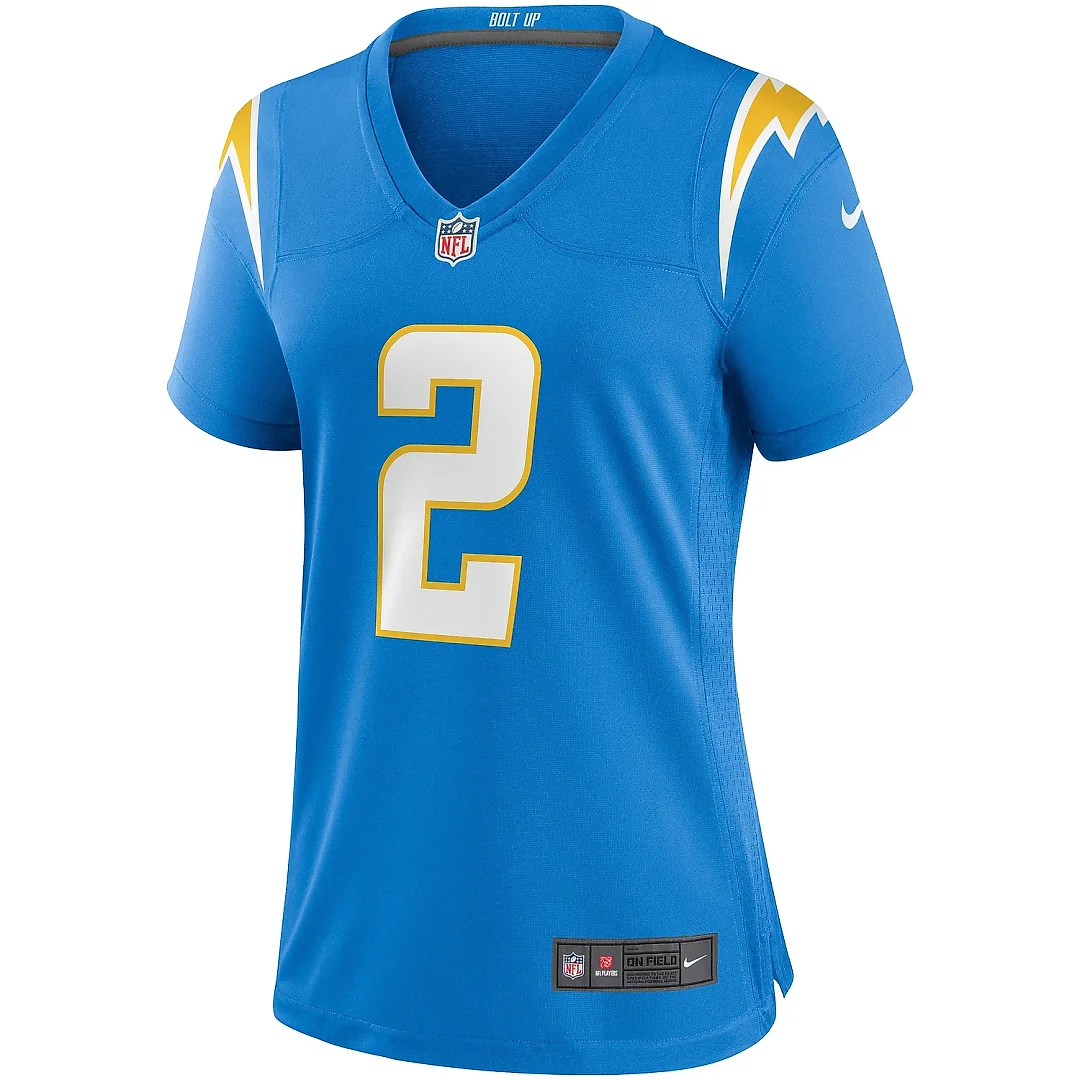 Zennovawear Women's Los Angeles Chargers Easton Stick Powder Blue Game Jersey