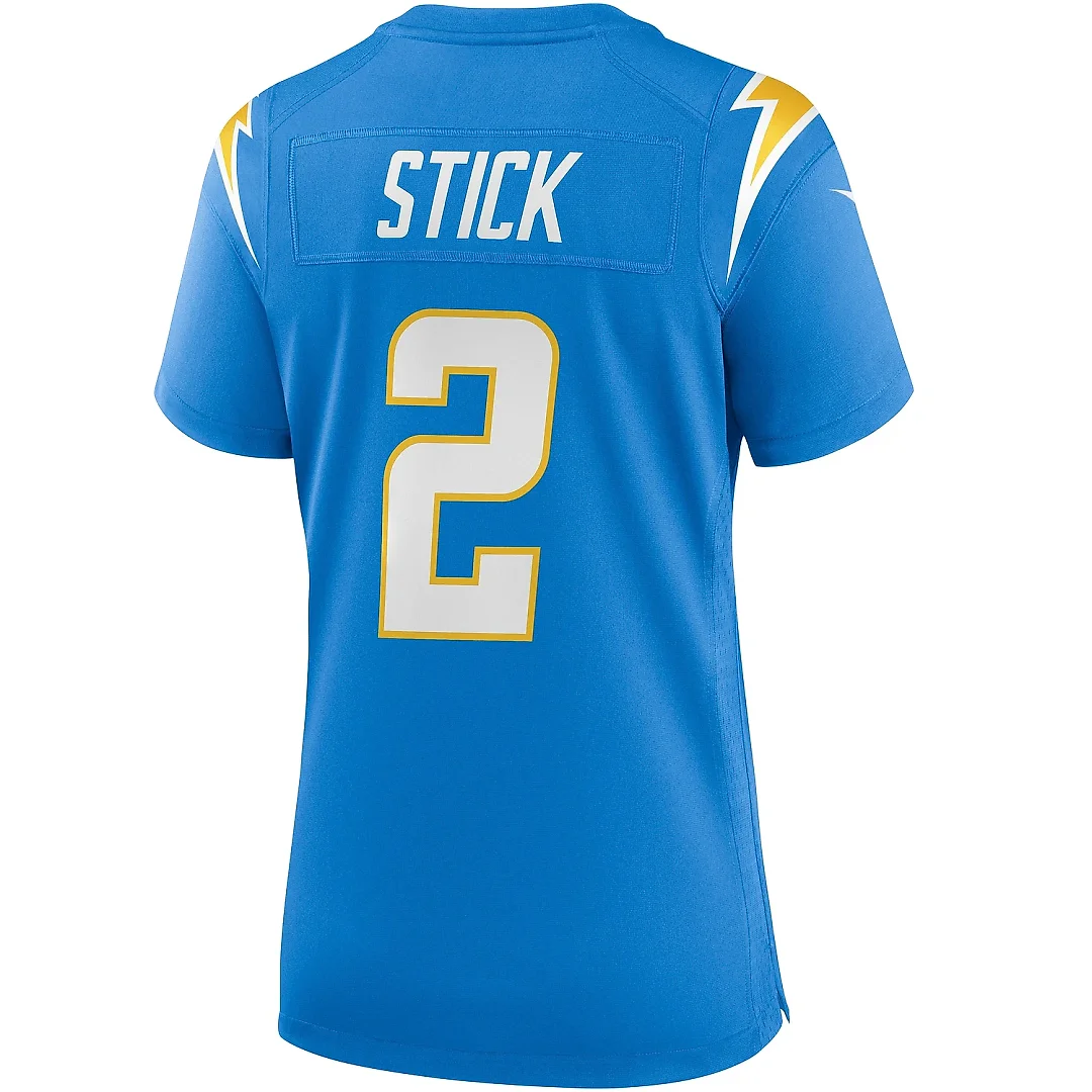 Zennovawear Women's Los Angeles Chargers Easton Stick Powder Blue Game Jersey