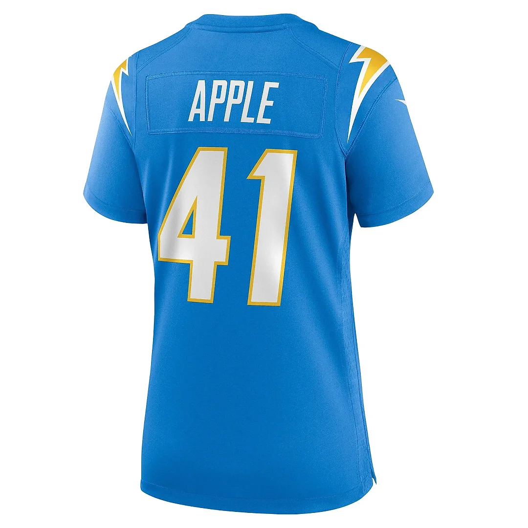 Zennovawear Women's Los Angeles Chargers Eli Apple Powder Blue Game Jersey