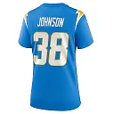 Zennovawear Women's Los Angeles Chargers Emany Johnson Powder Blue Team Game Jersey