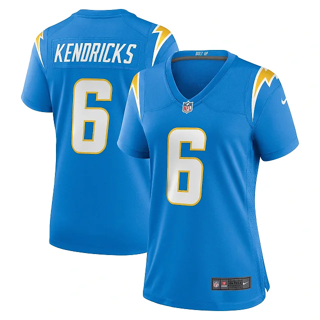 Zennovawear Women's Los Angeles Chargers Eric Kendricks Powder Blue Game Player Jersey