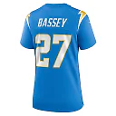Zennovawear Women's Los Angeles Chargers Essang Bassey Powder Blue Game Jersey
