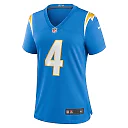 Zennovawear Women's Los Angeles Chargers Gus Edwards Powder Blue Game Jersey