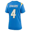 Zennovawear Women's Los Angeles Chargers Gus Edwards Powder Blue Game Jersey