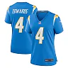 Zennovawear Women's Los Angeles Chargers Gus Edwards Powder Blue Game Jersey