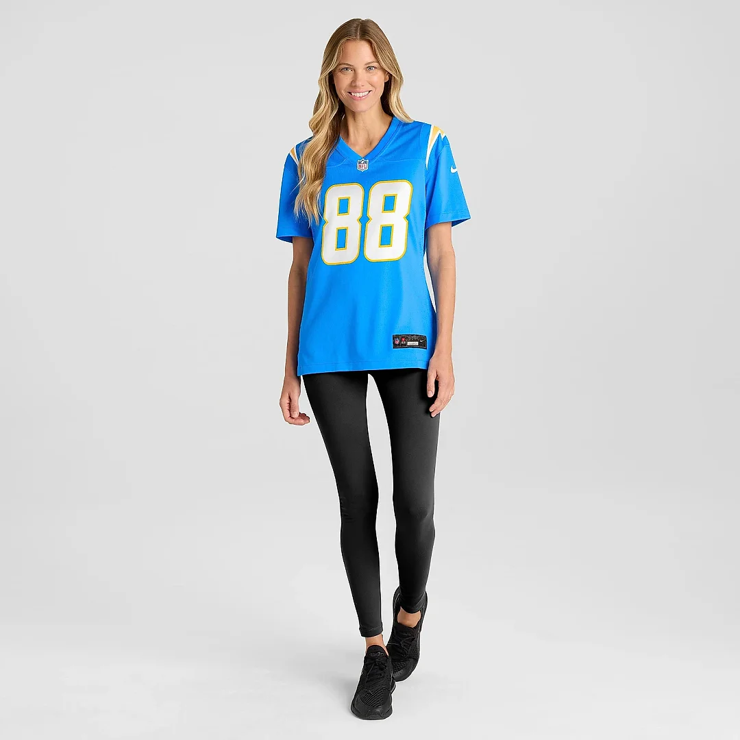Zennovawear Women's Los Angeles Chargers Hayden Hurst Powder Blue Game Jersey