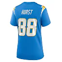 Zennovawear Women's Los Angeles Chargers Hayden Hurst Powder Blue Game Jersey
