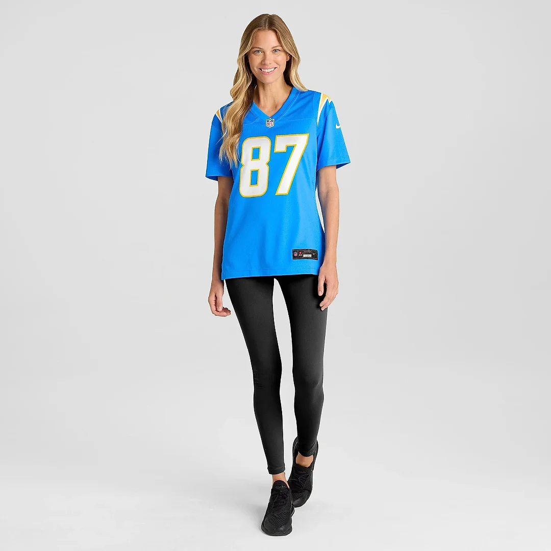 Zennovawear Women's Los Angeles Chargers Hunter Kampmoyer Powder Blue Game Player Jersey