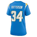 Zennovawear Women's Los Angeles Chargers Jaret Patterson Powder Blue Team Game Jersey