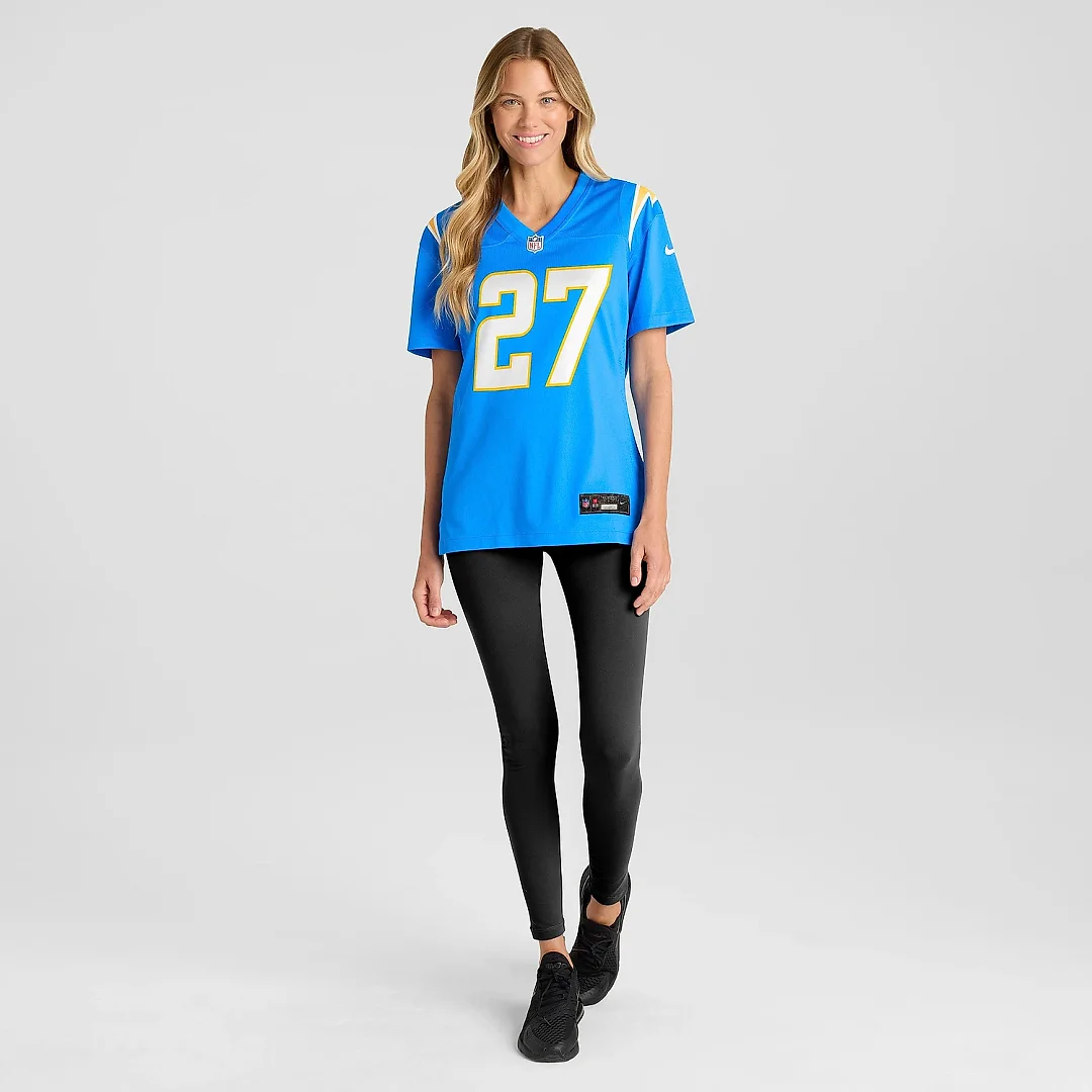 Zennovawear Women's Los Angeles Chargers J.K. Dobbins Powder Blue Team Game Jersey