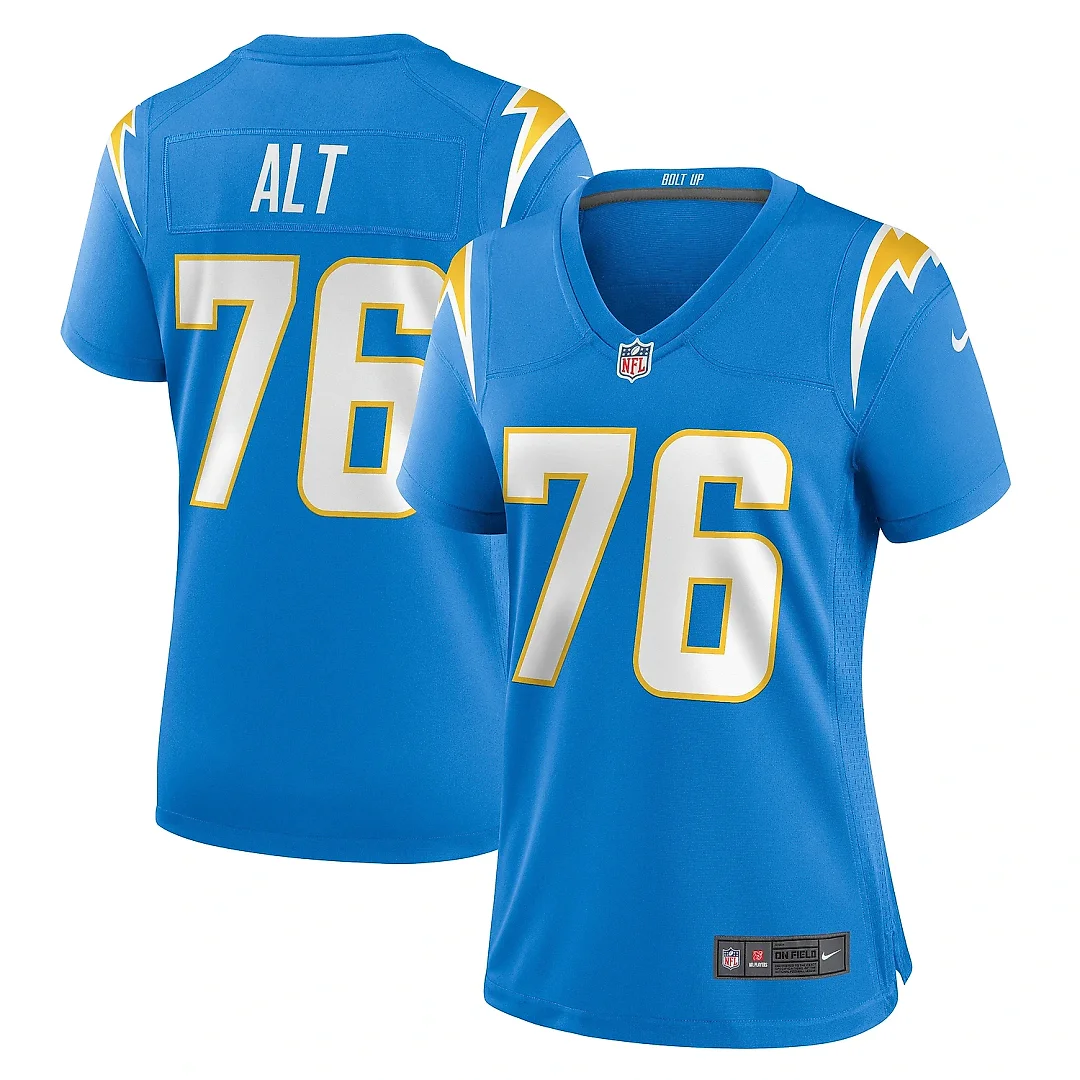 Zennovawear Women's Los Angeles Chargers Joe Alt Powder Blue Game Jersey