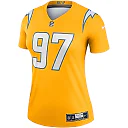 Zennovawear Women's Los Angeles Chargers Joey Bosa Gold Inverted Legend Player Performance Top