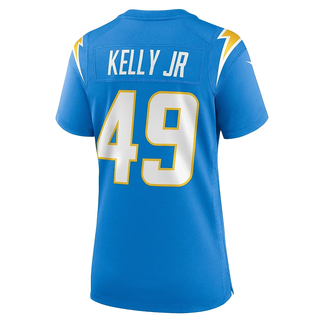 Zennovawear Women's Los Angeles Chargers John Kelly Jr. Powder Blue Team Game Jersey