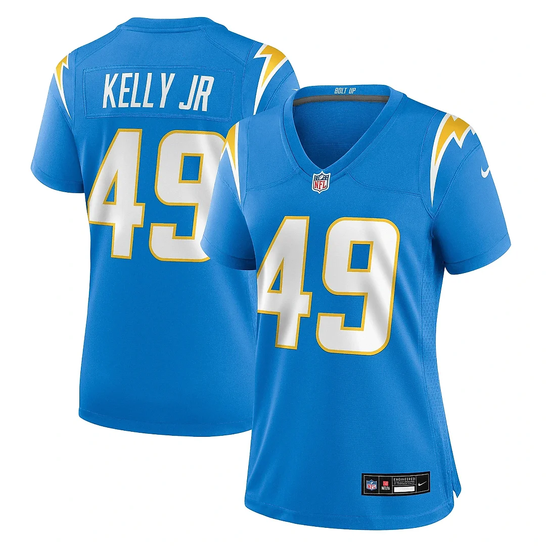 Zennovawear Women's Los Angeles Chargers John Kelly Jr. Powder Blue Team Game Jersey