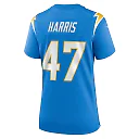 Zennovawear Women's Los Angeles Chargers Josh Harris Powder Blue Game Jersey