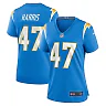 Zennovawear Women's Los Angeles Chargers Josh Harris Powder Blue Game Jersey