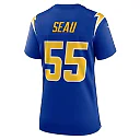 Zennovawear Women's Los Angeles Chargers Junior Seau Royal Retired Game Jersey