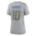 Zennovawear Women's Los Angeles Chargers Justin Herbert Gray Atmosphere Fashion Game Jersey