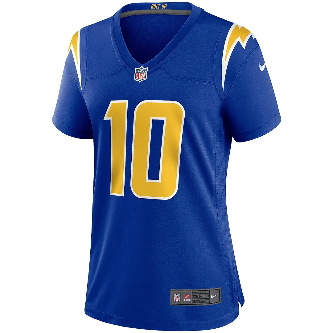 Zennovawear Women's Los Angeles Chargers Justin Herbert Royal Game Jersey