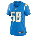 Zennovawear Women's Los Angeles Chargers Justin Hollins Powder Blue Game Jersey
