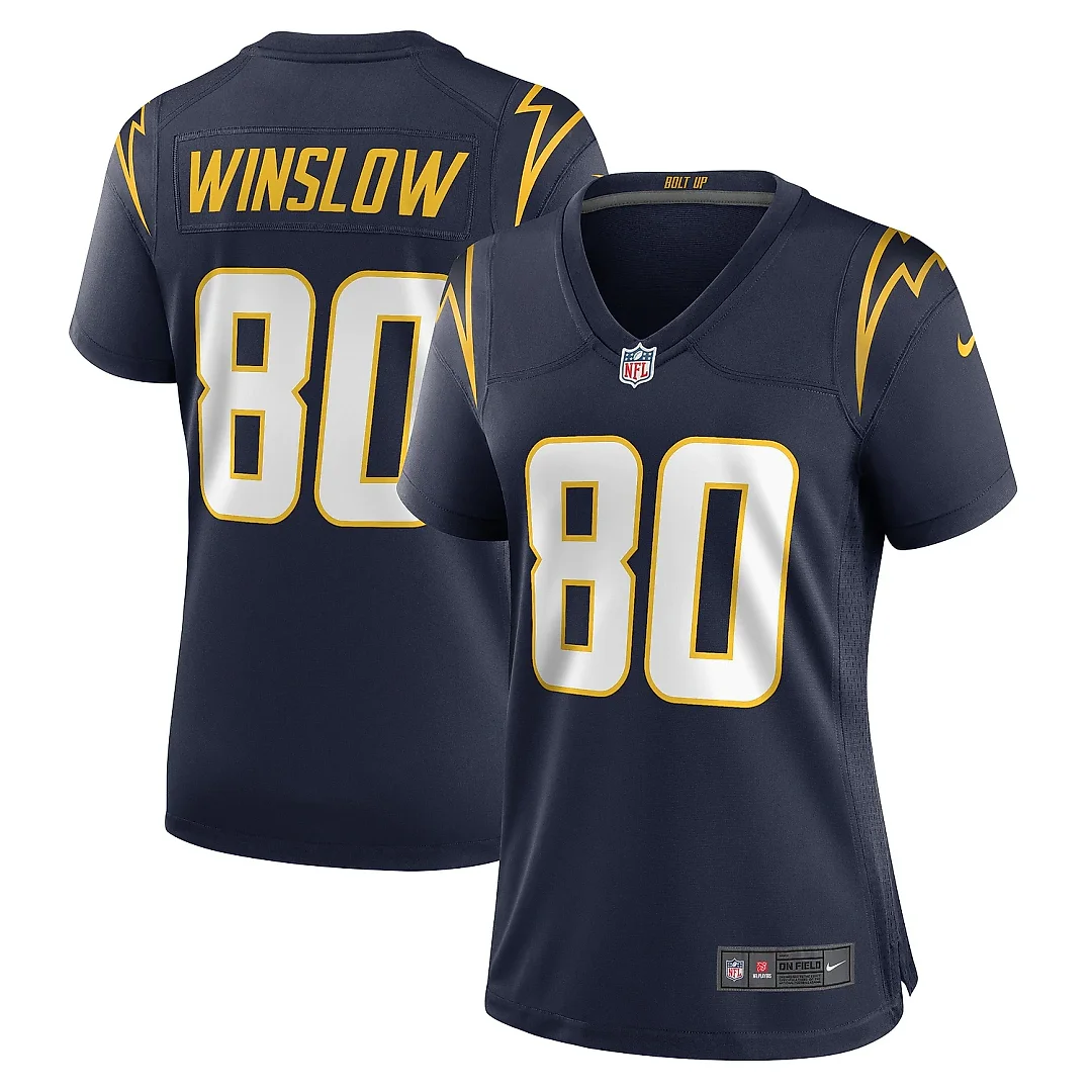 Zennovawear Women's Los Angeles Chargers Kellen Winslow Navy Retired Player Jersey