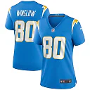 Zennovawear Women's Los Angeles Chargers Kellen Winslow Powder Blue Game Retired Player Jersey