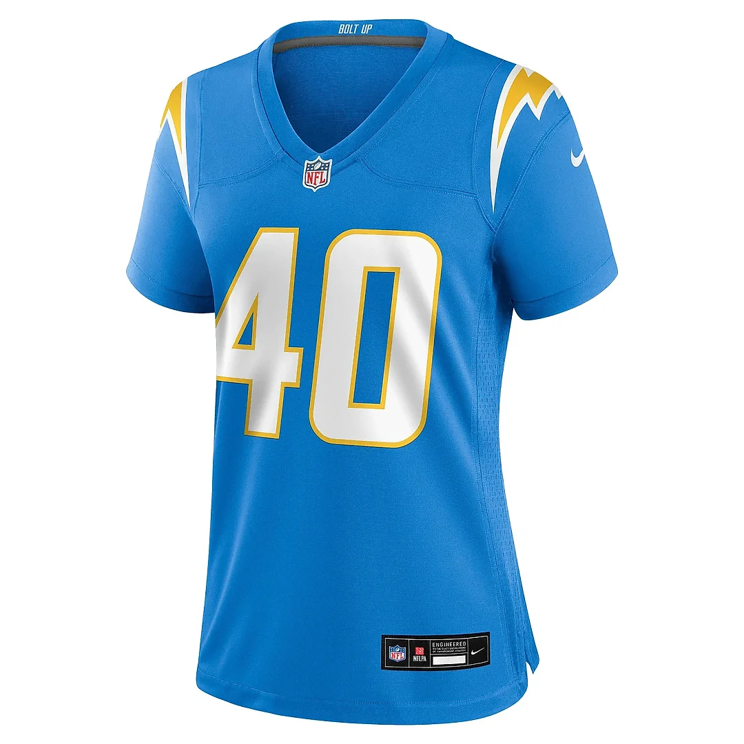 Zennovawear Women's Los Angeles Chargers Kendall Williamson Powder Blue Game Jersey