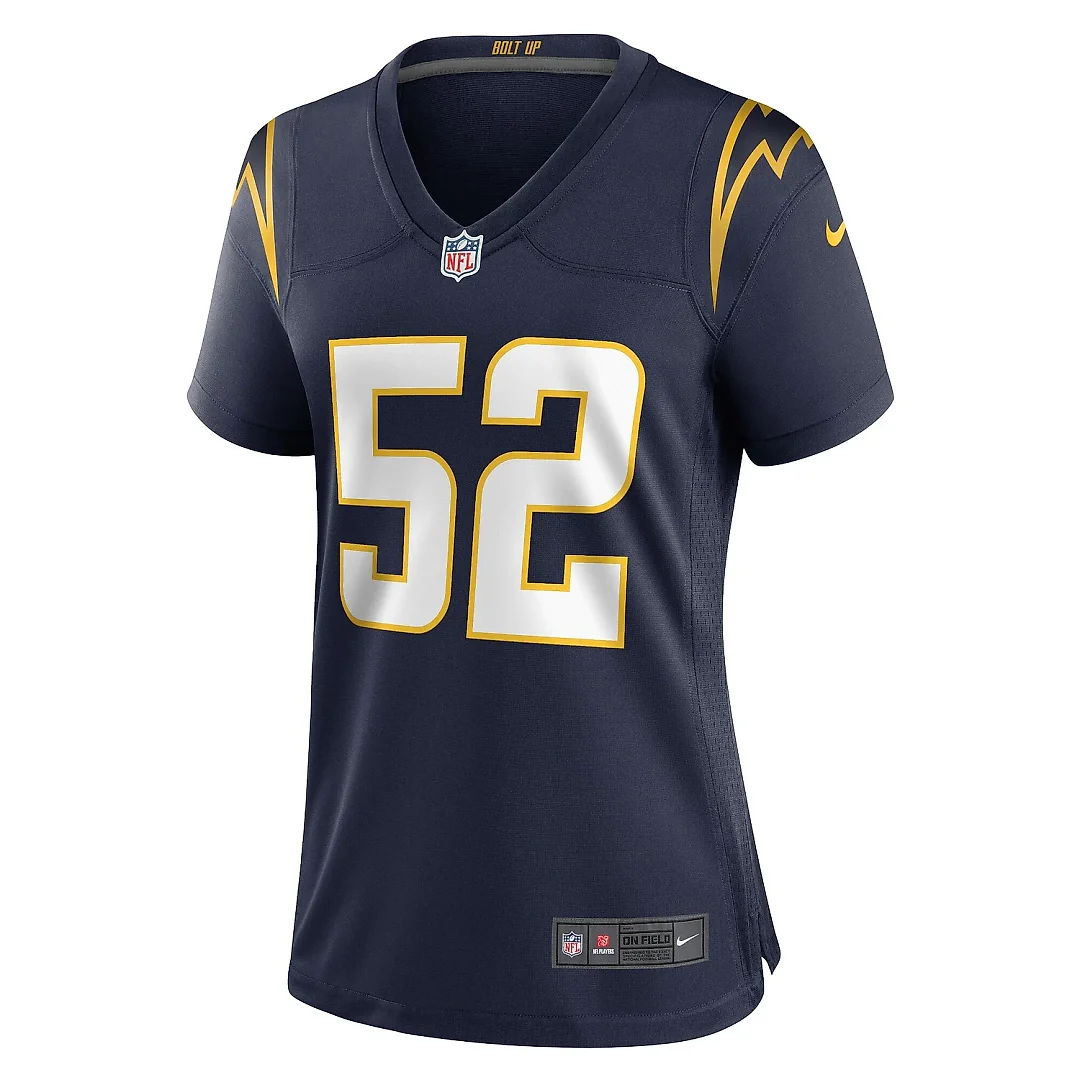 Zennovawear Women's Los Angeles Chargers Khalil Mack Navy Alternate Game Jersey
