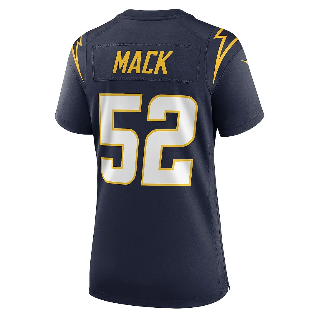 Zennovawear Women's Los Angeles Chargers Khalil Mack Navy Alternate Game Jersey