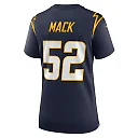 Zennovawear Women's Los Angeles Chargers Khalil Mack Navy Alternate Game Jersey