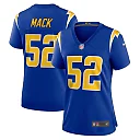Zennovawear Women's Los Angeles Chargers Khalil Mack Royal Alternate Game Jersey