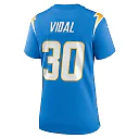 Zennovawear Women's Los Angeles Chargers Kimani Vidal Powder Blue Game Jersey