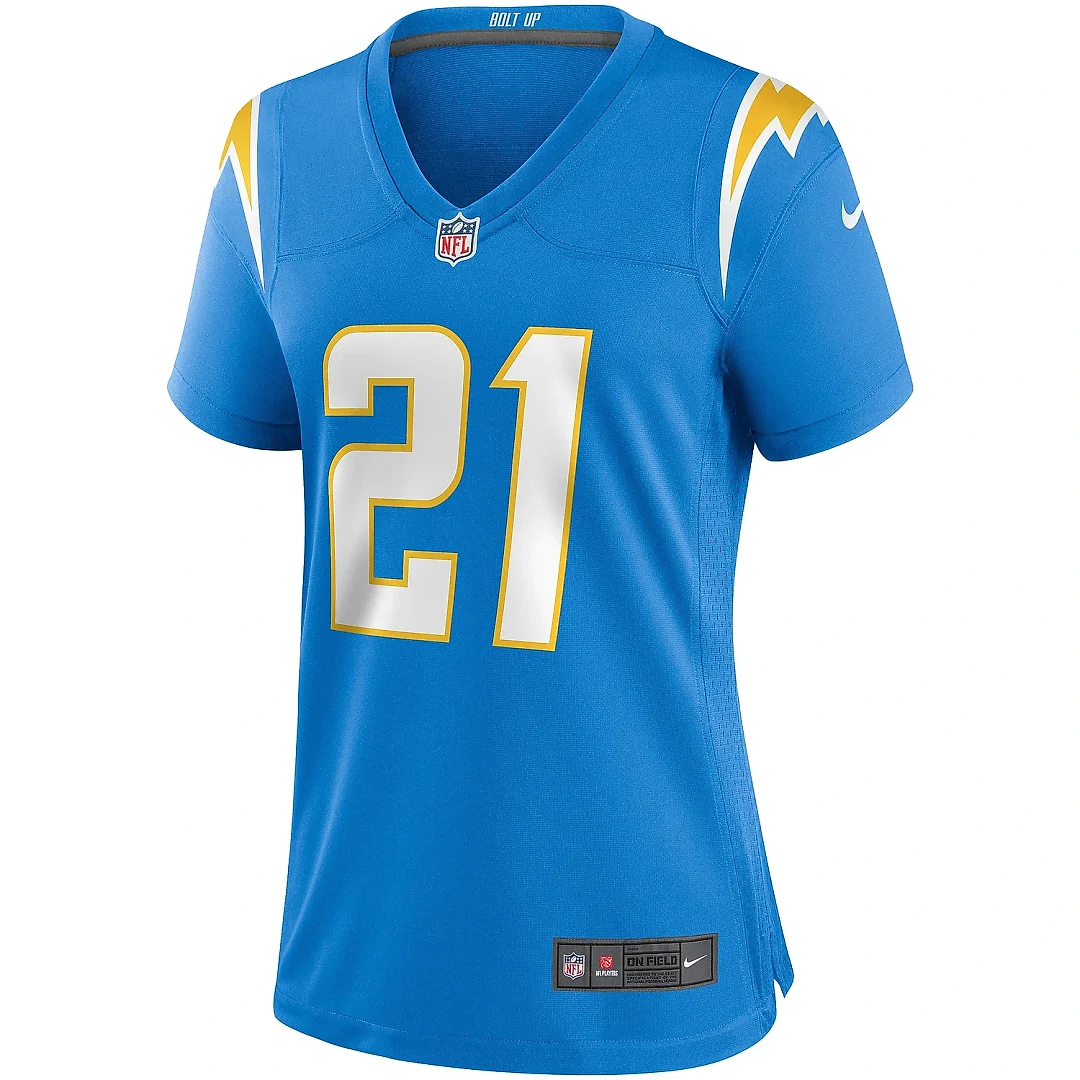 Zennovawear Women's Los Angeles Chargers LaDainian Tomlinson Powder Blue Game Retired Player Jersey