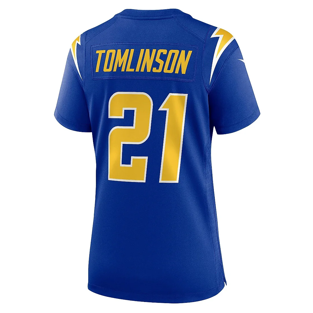 Zennovawear Women's Los Angeles Chargers LaDainian Tomlinson Royal Retired Game Jersey