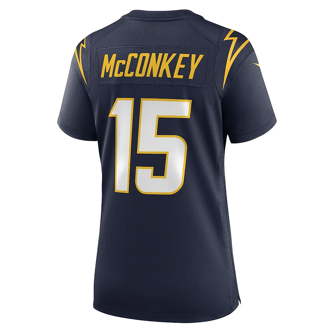 Zennovawear Women's Los Angeles Chargers Ladd McConkey Navy Alternate Game Jersey