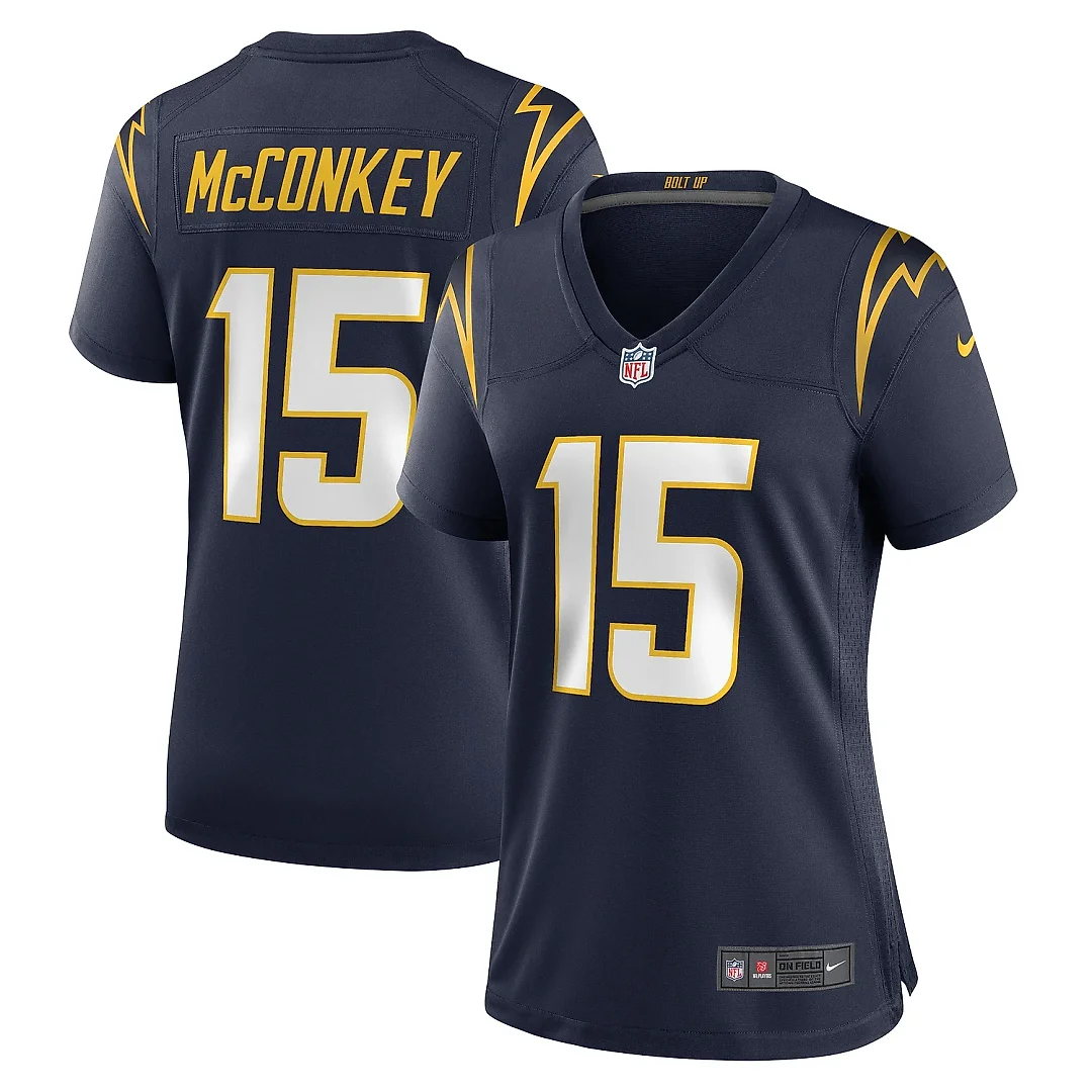 Zennovawear Women's Los Angeles Chargers Ladd McConkey Navy Alternate Game Jersey