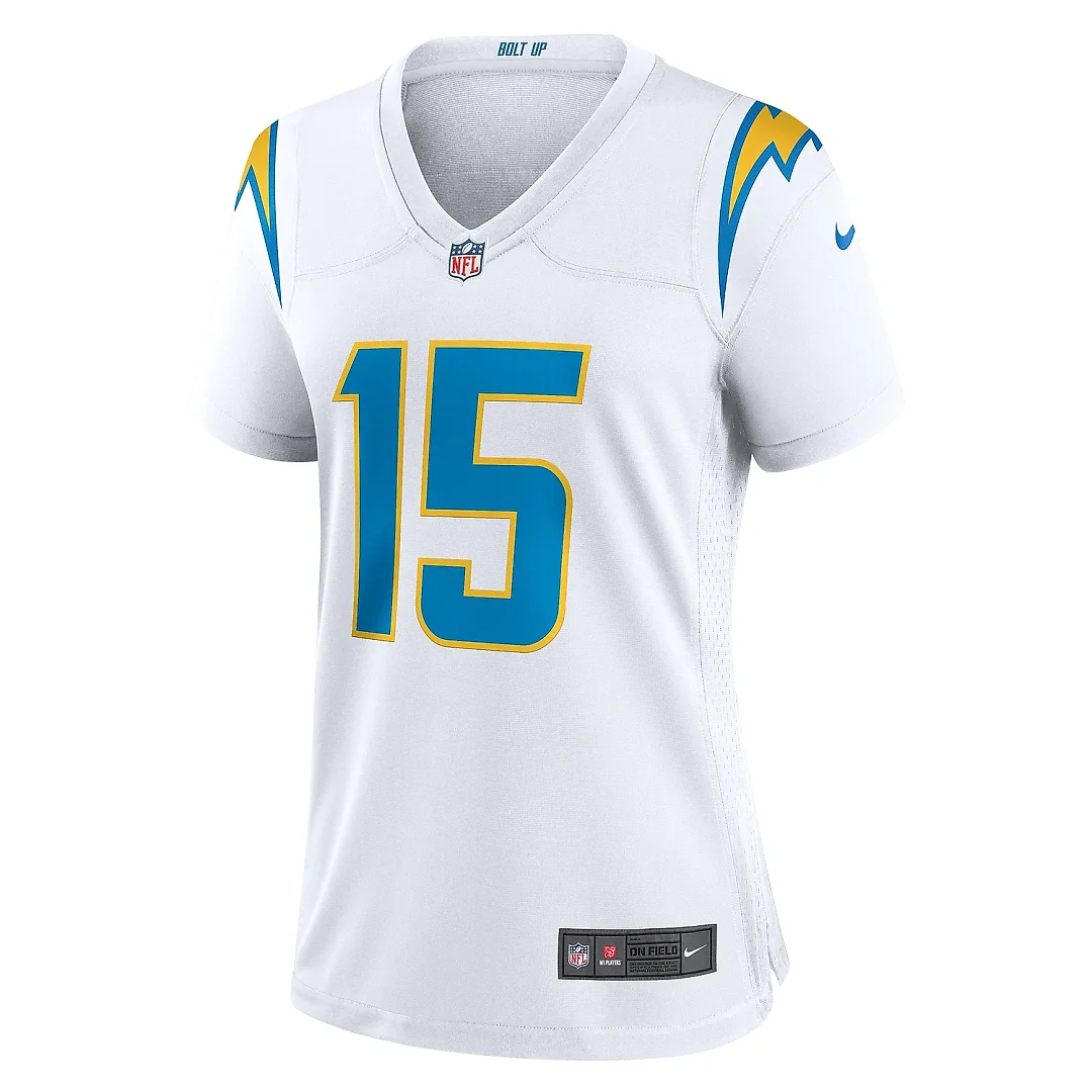 Zennovawear Women's Los Angeles Chargers Ladd McConkey White Game Jersey