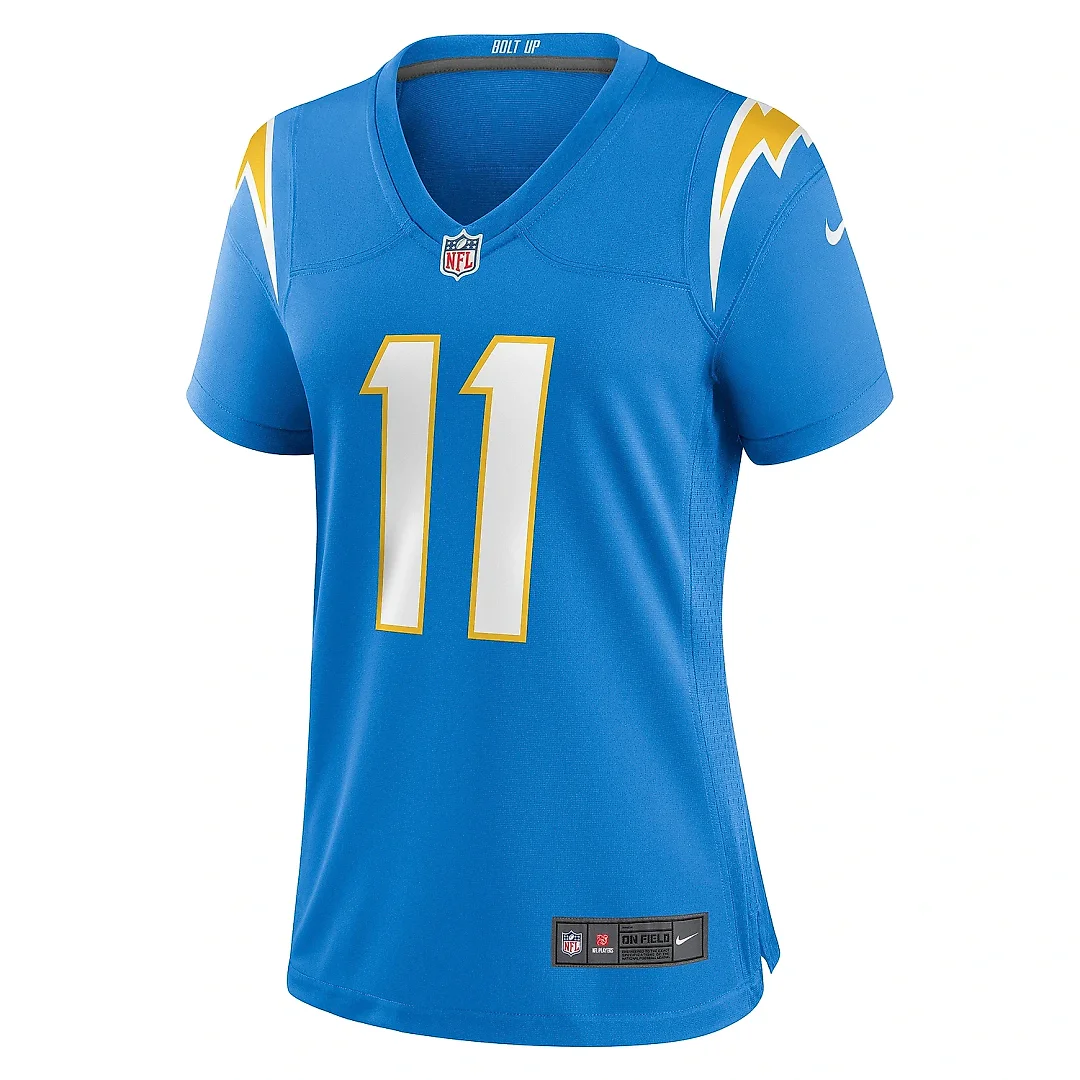 Zennovawear Women's Los Angeles Chargers Luis Perez Powder Blue Team Game Jersey